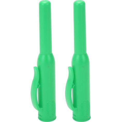 2pcs Carpenter Crayon Couvercle de Nez du Nez de Trous Profond des Couvercles de Travail du Bois avec Clamp/Holder Rouge (GREEN). (1/5)
