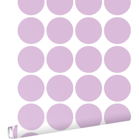 papier peint grandes sphères violet  - ESTAhome (1/5)