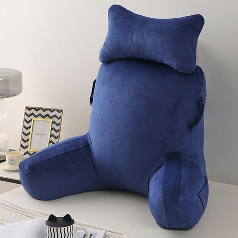 Cojín de lectura para sentarse en un sofá cama para adultos, cojín de respaldo con reposabrazos, cojín de respaldo para adultos, sillón cama para descansar, leer, ver televisión, jugar