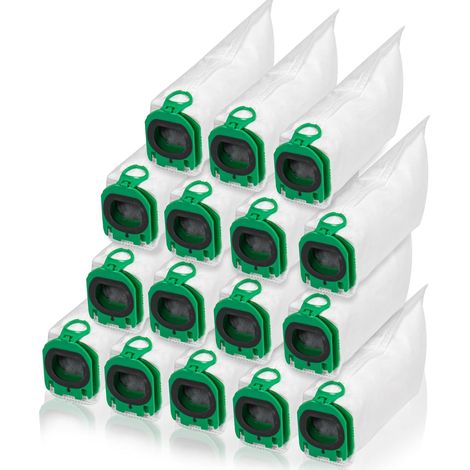 16Sacs d'Aspirateur pour Vorwerk Kobold VB100 VB 100, Sac À Poussière de Rechange pour Vorwerk Kobold FP100 FP 100 Aspirateur (1/5)