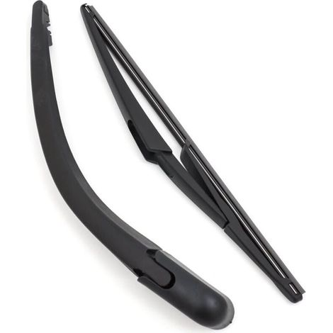 Essuie-glace arrière de rechange Balai Bras d'essuie-glace arrière + essuie-glace Raclette Set pour Peugeot 107, Citroën C1/Toyota Aygo