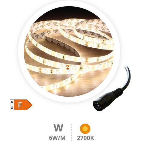 LED-Streifen 5m 2700K 6W/m 720lm/m 24V IP65 SMD2835 GSC 1504591 (1/2)