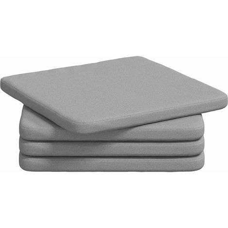 Maison Exclusive - Cuscini per Seduta 4 pcs Grigio Nuvola 40 x 40 x 3 cm Tessuto