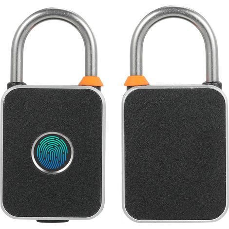 Fingerabdruck-Vorhängeschloss mit schlüsselloser biometrischer Entsperrung per App, wasserfest, USB-aufladbar, ideal für Fitnessstudios, Koffer, Fahrräder, Rucksäcke und Zäune. (1/5)