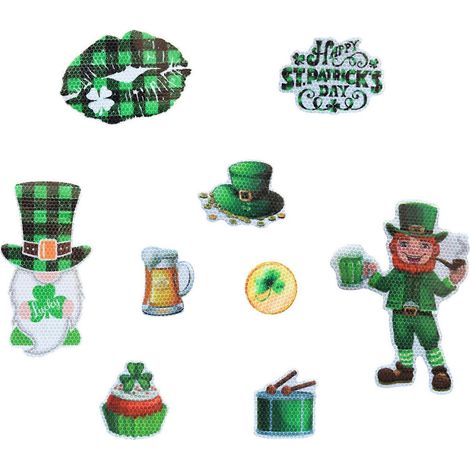 St. Patrick's Day Zwergengesichtslose Kühlschrankmagnete für Puppen, reflektierende Dekoration (1/5)