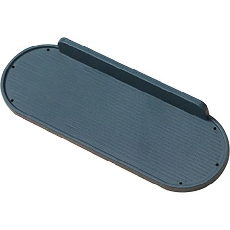 Étagère de salle de bain Étagère de toilette Poinçon gratuit Shampooing Étagère de douche Support de bouteille d'assaisonnement Accessoires de cuisine et de salle de bain Bleu