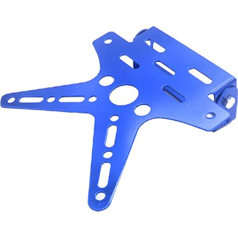 Ajusteur d'angle de Support de Plaque D'immatriculation de Moto Bleu pour Bricolage Ifit pour Talka adapté pour adapté pour, Aluminium anodisé 7,1 X 6,3 X 0,8 Pouces (1/5)