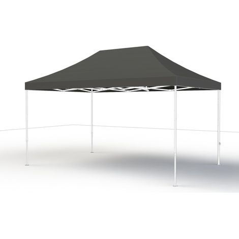 Rivestimento tetto grigio per gazebo multiuso 3 x 4,5 m, rivestimento in poliestere 160 g/m², rivestito in poliuretano, grigio