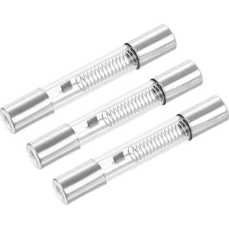 Microwave Fuses 0.8A 5KV x 3pcs Universal Replacement Glass Tube for Microwave Oven, Silver Tone (1/5)