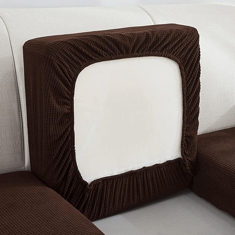 Set mit 3 Sofakissenbezügen, hochelastische Einzelkissenbezüge, Sofabezüge, Kissen für Holzsofas (1/4)