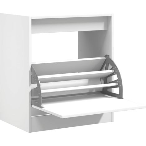 Maison Exclusive - Scarpiera Bianca 60x42x69 cm in Legno Multistrato