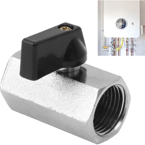 Robinet à Gaz Ball Valve - Cuivre Épais 1/2in - Utilisation pour Chauffe-eau / Gaz Naturel Domestique (1/5)