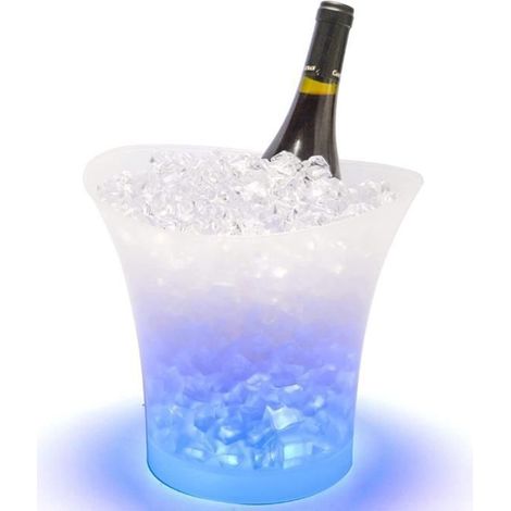 Seau à glace – Paquet de 1 – LED à changement de couleur – 7 couleurs – Parfait pour les fêtes au bar, les mariages et plus encore (1/5)