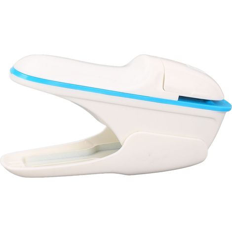 Agrafeuse sans agrafes portable et économique, relieuse sans crampons pour bureau école maison, capacité 8 feuilles A4, blanc (1/5)
