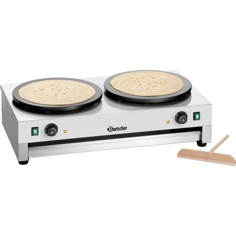 Crêpière Professionnelle Électrique - Double Crêpes Ø40cm - Bartscher (1/5)