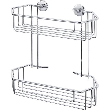 tesa 40219-00000-00 baath Plus Tablette salle de bain colle chrome (brillant) (1/5)