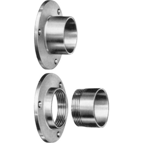 COPPIA SUPPORTI PER ASTE DI ARMADIO Ø18MM - IL LEGA LEGGERA OTTONATA