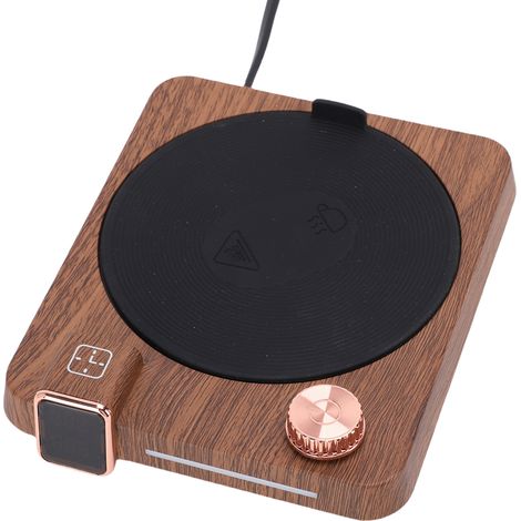 Tapis chauffant électrique pour levain, 18 W, avec thermostat et minuterie, couleur bois, idéal pour la cuisson maison. (1/5)