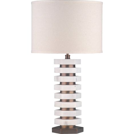 Lampe à poser en marbre naturel - naturel (1/2)