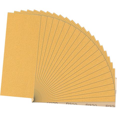 Papier de Verre,Papier Abrasif 240 Grains Utilisé pour polir métal cadre le bois les voiture 21 Pièces (1/5)