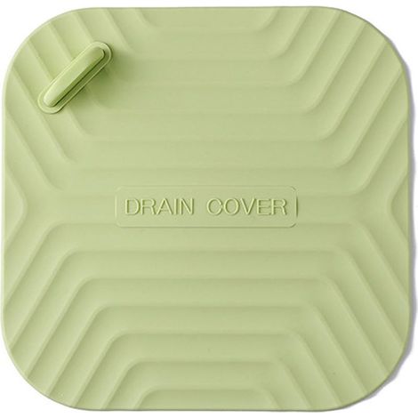 Silicone Bathtub and Sink Stopper - Bathroom Drain Stopper for Kitchen, Laundry, and Shower Sinks - Light Green (1/5)