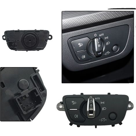 Interruptor de luz multifuncional, plástico resistente, 10 x 5 x 2 cm, 12 V CC, compatible con vehículos Audi, control multifuncional (1/5)