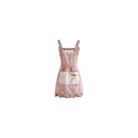 Cute Apron for Women with Pockets, Comfortable Kitchen Apron, for Cafe Shop, Baking, Gardening, Cooking, 7570cm,Pink (1/5)