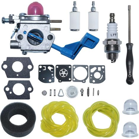 Kit d'outils d'ajustement de ligne de filtre à air et de filtre à carburant pour carburateur C1U-W13 C1U-W13A pour élagueuse à gaz Poulan GHT17 HHT25 GHT22 GHT220 GHT220LE GHT180 GHT180LE Paramount PH (1/5)