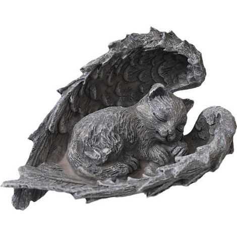 Pierre tombale pour chat, cadeau commémoratif pour chats d'intérieur et d'extérieur, cadeau de deuil pour animaux de compagnie, pierre tombale pour chat de jardin (1/5)
