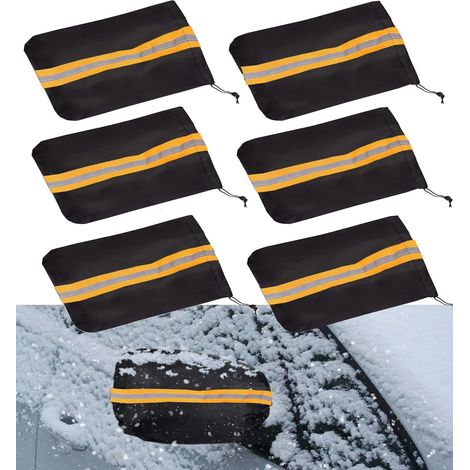 6 Pieces Car Snow Side Mirror Cover, Cold Weather Cover, Rear View Mirror Side Protector, Exterior Rear View Cover (1/5)