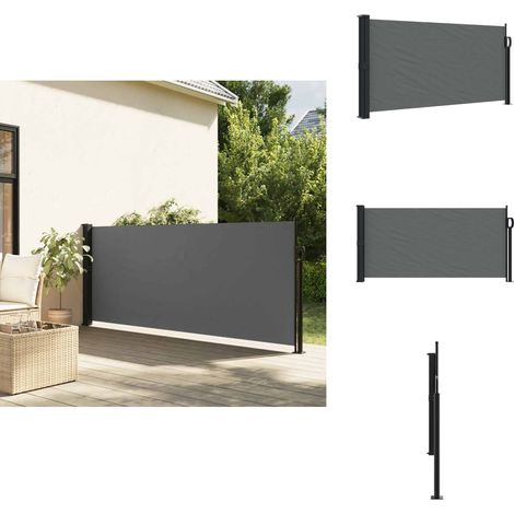Auvent latéral rétractable anthracite 100x300 cm - Parasol - Voile D'ombrage - Écran De Jardin - Briser Vue - Protection Solaire (1/5)
