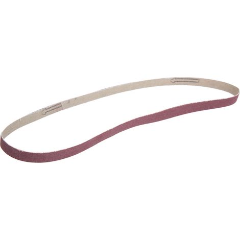 10 Stück Aluminiumoxid-Schleifbänder, 533 x 9 mm (Körnung 180) (1/5)