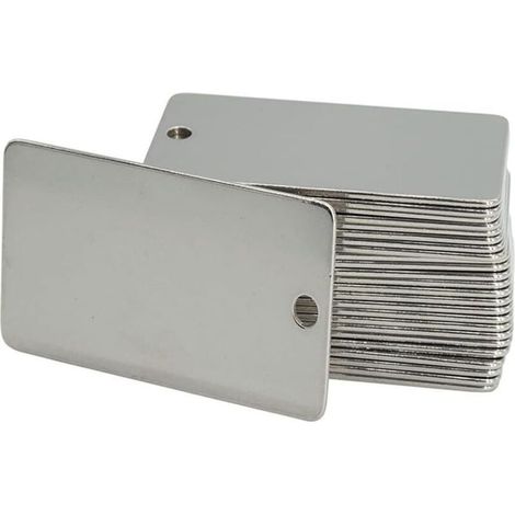 50 Pflanzenschilder aus Aluminium, einlochige Metallschilder, Gartenschilder, geeignet für Baumschulen