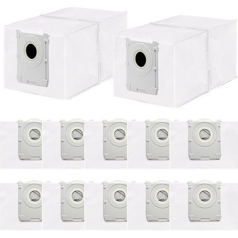 Pack of 12 Dust Bags Compatible with Ecovacs Deebot T50/T50 PRO/T50 MAX PRO/T30C PRO/T80/X8/X8 PRO/X9 PRO OMNI Vacuum Cleaners, Large Capacity 3.5L Replacement Bag (1/5)