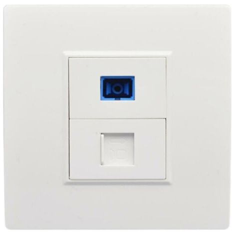 SC fiber optic interface, wall outlet, RJ45 network outlet panel, Connecto1 type