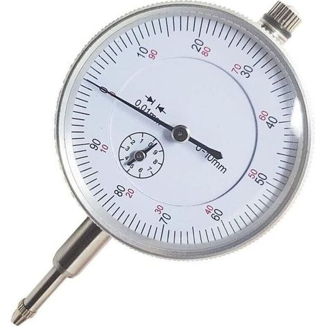Comparateur Centesimal professionnel, résolution 0.01 mm pour base magnétique, 0-10 mm (1/5)