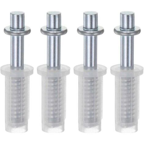 Lot de 4 Pivots Supérieurs à Ressort 9,5 mm pour Porte Accordéon à Deux Volets (1/4)