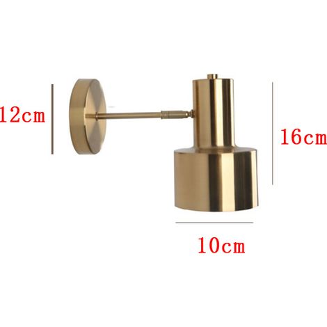 Applique Murale LED Style Nordique Crème, Lampe de Chevet Moderne Minimaliste avec Angle Réglable et Fixation Magnétique, Éclairage Décoratif Français pour Chambre à Coucher (Modèle D Doré avec Ampoul