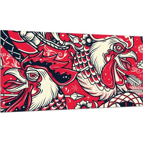 GLASSCHUTZPLATTE FÜR HERD 90x52 HÄHNCHEN (1/5)