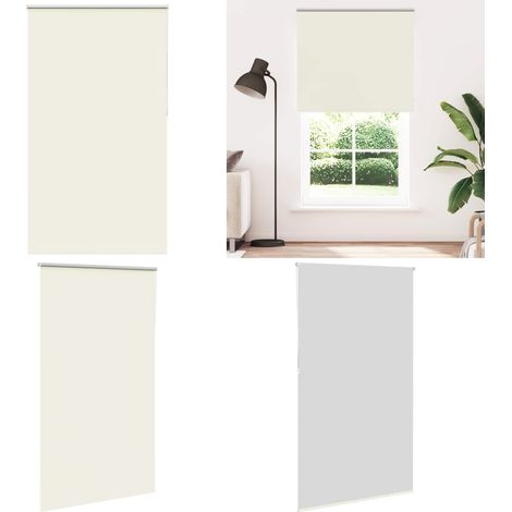 vidaXL Verdunkelungsrollo Cremeweiß 135x210cm Stoffbreite 131,6cm (1/5)