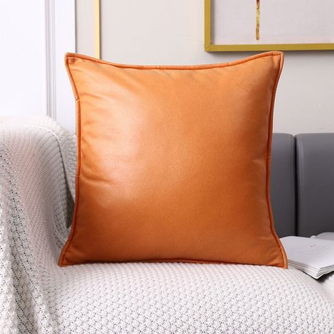 Coussin Décoratif - 45 x 45 cm - Tissu Polyester - Housse de Coussin Sans Garniture - Pour Canapé Fauteuil Lit Bureau (1/5)