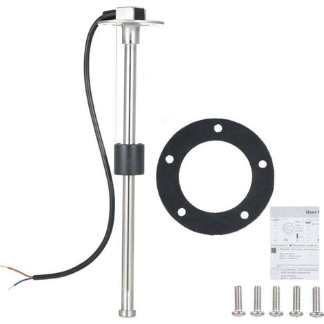 Sensor de nivel de combustible Ulisem, medidor de nivel de agua para embarcaciones marinas con 5 orificios, unidad de acero inoxidable de 240-33 ohmios, para embarcaciones, automóviles, camiones y veh (1/4)