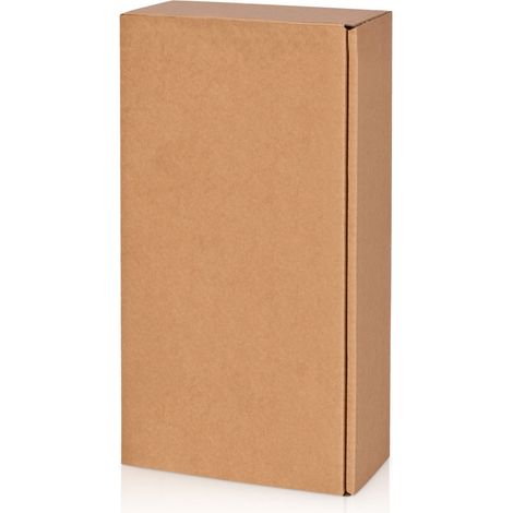 500 x Präsentkarton für 2 Flaschen 360x180x90 mm Kraftpapier Natur (1/5)