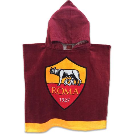 TELO MARE BIMBO PONCHO AS ROMA ORIGINALE