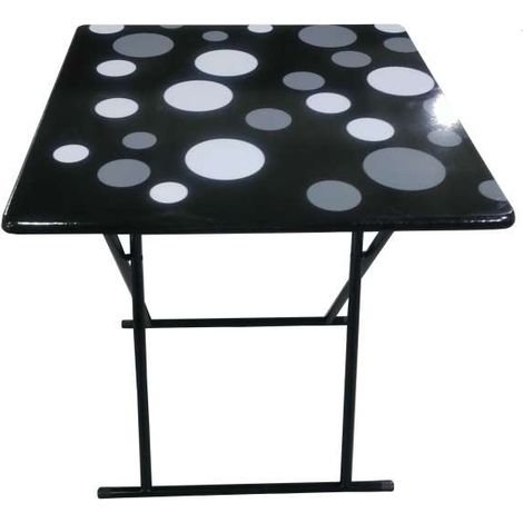 Domo Mea Tavolino Pieghevole a Pois 60x60 cm - Design Moderno e Pratico (1/4)