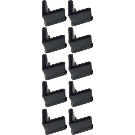 Cyclingcolors – Lot de 10 patins de protection pour meubles – Embouts en plastique PVC souple – Dimensions 40x40 mm – Installation facile sans outil (1/4)