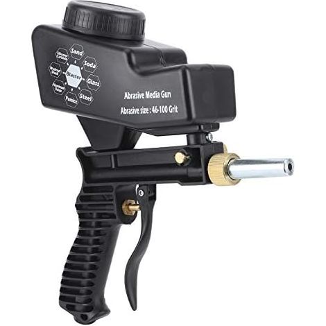 Pistolet à Sable, 150 PSI, Multi-média pour Compresseur d'air, Outil Pneumatique, Antirouille, Pistolet à Sable pour Métal, Bois, Gravure sur Verre, Aluminium, Coquilles de Noix (1/5)