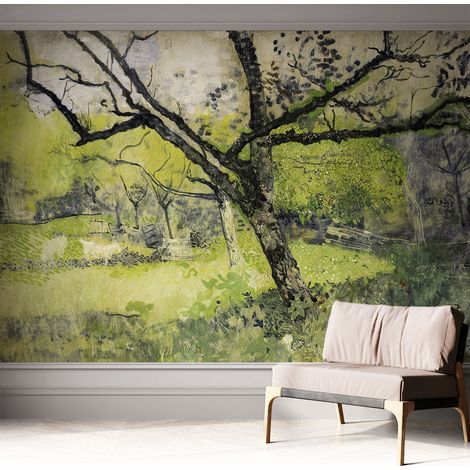 Fotomurale adesivo stickers - murali decorativo - soggiorno moderno - effetto realistico - Parco primaverile 312x219 cm (1/5)