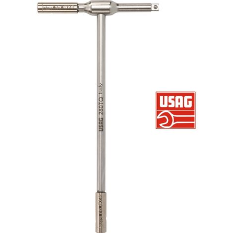 USAG CHIAVE CHIAVI A T 280 TQ PORTAINSERTI 1/4" PORTABUSSOLE 1/4" CROMO VANADIO (1/4)