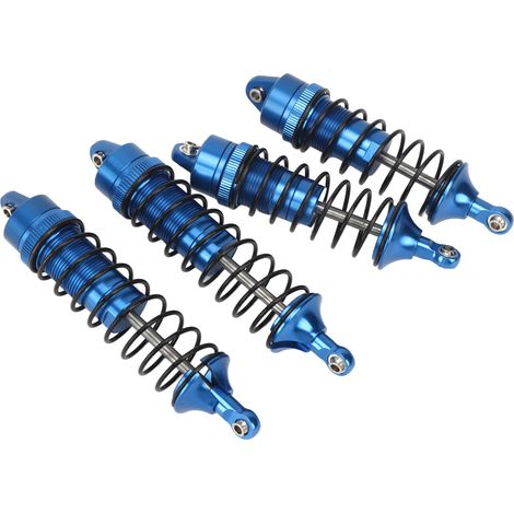 Hochfeste Stoßdämpfer aus Aluminiumlegierung für Vorder- und Hinterachse für Traxxas Slash 4x4 1/10, dunkelblau (1/5)